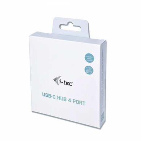 i-Tec USB-C 3.1 Metal HUB - Hub - 4 x SuperSpeed USB 3.0 - desktop - 3