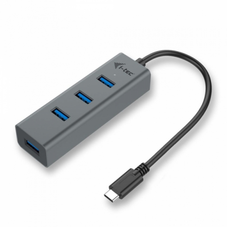i-Tec USB-C 3.1 Metal HUB - Hub - 4 x SuperSpeed USB 3.0 - desktop - 4