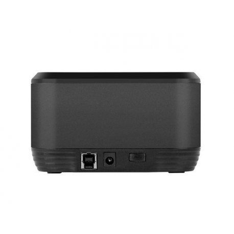 Natec Kangaroo DUAL - HDD docking station with clone function - bays: 2 - 2.5"  /  3.5" shared - SATA 6Gb / s - USB 3.0 - black - 3