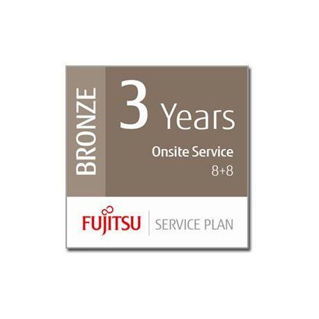 Fujitsu Scanner Service Program 3 Year Bronze Service Plan for Fujitsu Workgroup Scanners - Extended service agreement (extension) - parts and labour - 3 years - on-site - 8x5 - response time: 8 h - repair time: 8 hours - for fi-7030, 7140, 7160, 7240, 7260, 7300NX, 800R - 1