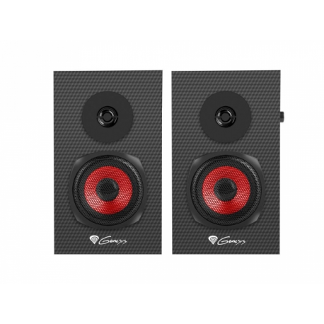 Genesis Helium 200 - Speakers - for PC - 20 Watt (Total) - 2-way - black, red - 1