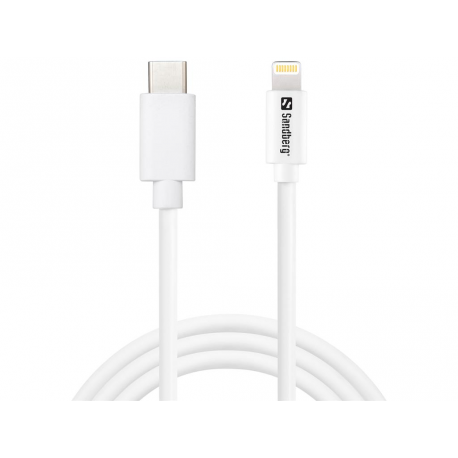 Sandberg - Lightning cable - Lightning male to USB-C male - 1 m - for Apple iPad / iPhone / iPod (Lightning) - 0