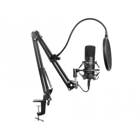 Sandberg Streamer USB Microphone Kit - Microphone - USB - 0