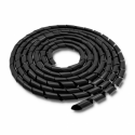 Qoltec - Cable organizer - 10 m - black