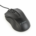 Gembird MUS-3B-01 - Mouse - optical - 3 buttons - wired - USB - black - blister