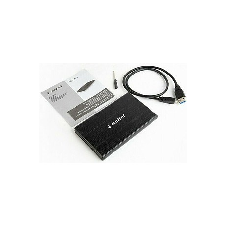 Gembird EE2-U3S-3 - Storage enclosure - 2.5" - SATA - USB 3.0 - black - 2