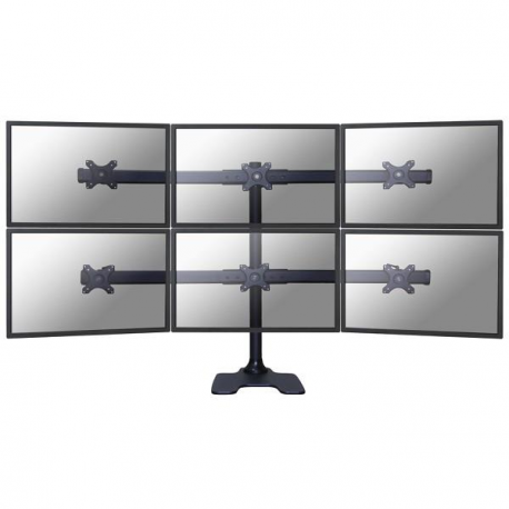 Neomounts by Newstar FPMA-D700DD6 - Stand - for 6 LCD displays - black - screen size: 10"-27" - desktop stand, desk-mountable - 0