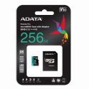 ADATA Premier Pro V30S - Flash memory card (SD adapter included) - 256 GB - A2  /  Video Class V30  /  UHS-I U3  /  Class10 - microSDXC UHS-I