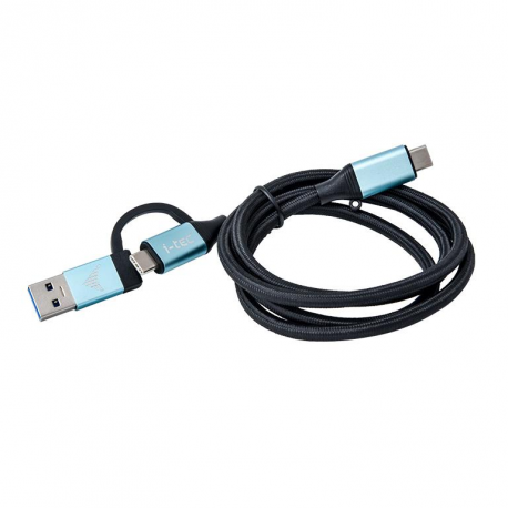 i-Tec - USB cable - USB, USB-C (M) to USB-C (M) - USB 3.1 Gen 2 - 1 m - 4K support, Power Delivery support - 0