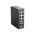 D-Link DIS 100E-8W - Switch - unmanaged - 8 x 10 / 100 - DIN rail mountable, wall-mountable - DC power