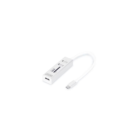 DIGITUS DA-70243 - Hub - 3 x USB 2.0 - desktop - 0