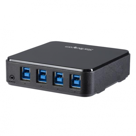 StarTech.com USB 3.0 Peripheral Sharing Switch - 4 USB 3.0 x 4 Computers - Mac  /  Windows  /  Linux - USB A / B Switch - USB Switch (HBS304A24A) - Hub - 8 x SuperSpeed USB 3.0 - desktop - 0