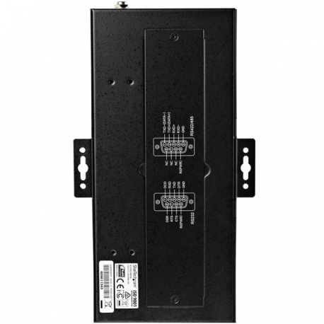 StarTech.com 8 Port Serial Hub USB to RS232 / RS485 / RS422 Adapter, Industrial USB 2.0 to DB9 Serial Converter Hub, IP30 Rated, Din Rail Mountable Metal Serial Hub, 15kV ESD Protection - 6ft Locking Cable Incl (ICUSB234858I) - Serial adapter - USB 2.0 - RS-232 / 422 / 485 x 8 - black - TAA Compliant - 1