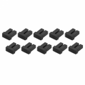 StarTech.com LC SFP Dust Covers 10pk - Fiber Optic Dust Caps - SFP Port Dust Covers (SFPLCCAP10) - Dust cover - black (pack of 10)