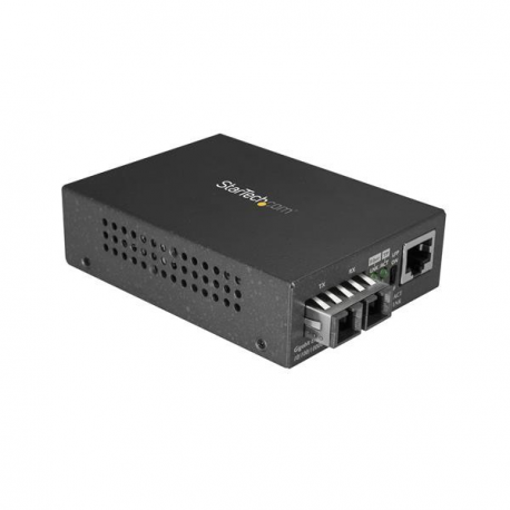 StarTech.com Multimode SC Fiber Media Converter for 10 / 100 / 1000 Network, 550m Range, Gigabit Ethernet, 850nm, Full Duplex Gigabit Ethernet Media Converter, Fiber Optic Media Converter - Ethernet Over Fiber (MCMGBSCMM055) - Fibre media converter - GigE - over fibre optic - 1000Base-SX, 100Base-TX, 1000Base-T - RJ-45 / SC multi-mode - up to 550 km - 850 nm - 4