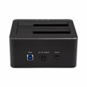 StarTech.com Dual Bay SATA HDD Docking Station - for 2 x 2.5 / 3.5" SATA SSD / HDD - Hot Swap - Hard Drive Docking Station - SSD Dock - HDD docking station - bays: 2 - 2.5", 3.5" - SATA 6Gb / s - USB 3.0 - black - for P / N: SVA12M5NA