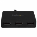 StarTech.com 3 Port Multi Monitor Adapter USB-C to 3x DisplayPort 1.2 Video Splitter USB Type-C to DP MST Hub, Dual 4K 30Hz or Triple 1080p, Compatible with Thunderbolt 3, Windows Only - Multi Stream Transport (MSTCDP123DP) - External video adapter - USB-C - 3 x DisplayPort