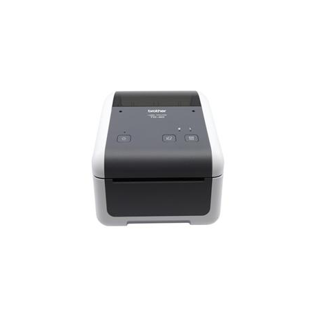 Brother TD-4520DN - Label printer - direct thermal - Roll (11.8 cm) - 300 x 300 dpi - up to 152 mm / sec - USB 2.0, LAN, serial - grey, white - 0