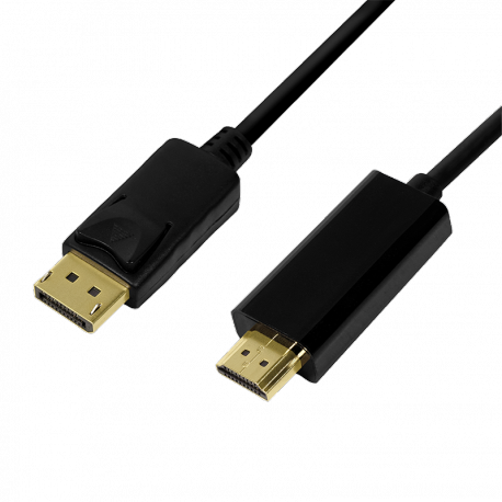 LogiLink - Adapter cable - DisplayPort male to HDMI male - 2 m - black - 4K support - 0