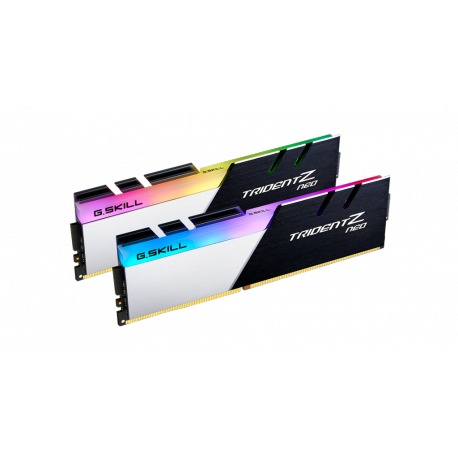 G.Skill TridentZ Neo Series - DDR4 - kit - 16 GB: 2 x 8 GB - DIMM 288-pin - 3600 MHz  /  PC4-28800 - CL16 - 1.35 V - unbuffered - non-ECC - brushed black, brushed aluminium black, powder coated silver - 0