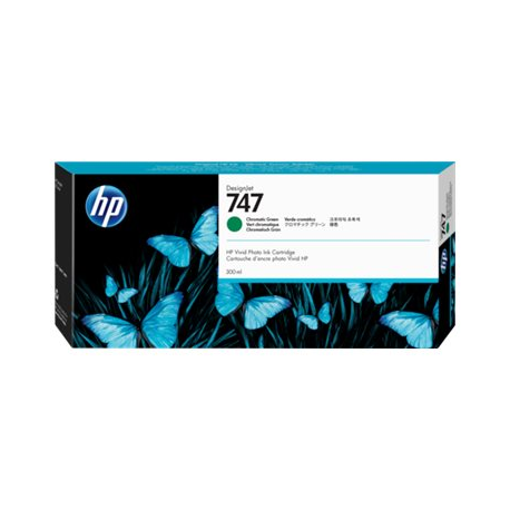 HP 747 - 300 ml - chromatic green - original - DesignJet - ink cartridge - for DesignJet Z9+ PostScript, Z9+dr, Z9+dr PostScript - 0