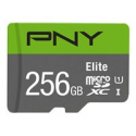 PNY Elite - Flash memory card - 256 GB - A1  /  Video Class V10  /  UHS Class 1  /  Class10 - microSDXC UHS-I
