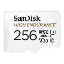 SanDisk High Endurance - Flash memory card (microSDXC to SD adapter included) - 256 GB - Video Class V30  /  UHS-I U3  /  Class10 - microSDXC UHS-I