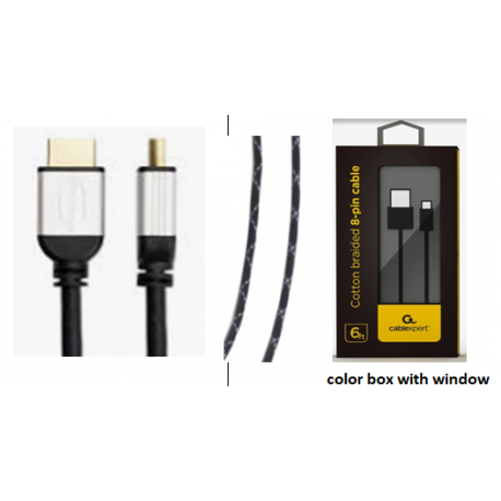 Cablexpert Select Plus Series - High Speed - HDMI cable with Ethernet - HDMI male to HDMI male - 7.5 m - shielded - 4K support - 0