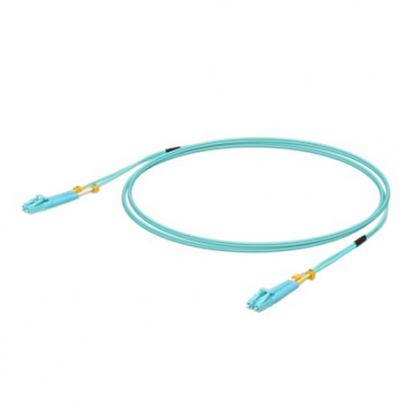 Ubiquiti UniFi - Patch cable - LC / UPC multi-mode (M) to LC / UPC multi-mode (M) - 3 m - fibre optic - duplex - 50 / 125 micron - OM3 - indoor - aqua - 0
