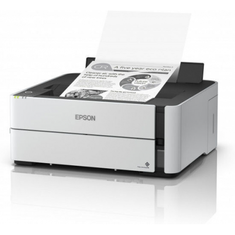 Epson EcoTank M1180 - Printer - B / W - Duplex - ink-jet - refillable - A4 / Legal - 1200 x 2400 dpi - up to 20 ppm - capacity: 250 sheets - USB 2.0, LAN, Wi-Fi - 1