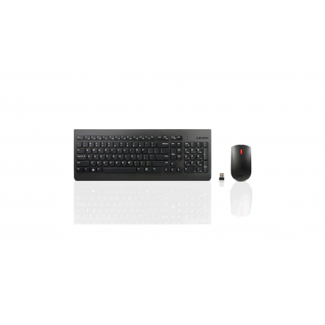 Lenovo Essential Wireless Combo - Keyboard and mouse set - wireless - 2.4 GHz - for S510; ThinkCentre M700; M71X; M810; M910; ThinkPad L470; T470; X1 Carbon (5th Gen); X270 - Layout: ENG US - 5