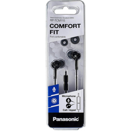 Panasonic RP-TCM115E - Earphones with mic - in-ear - wired - 3.5 mm jack - 3