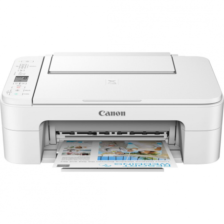 Canon PIXMA TS3351 - Multifunction printer - colour - ink-jet - 216 x 297 mm (original) - A4 / Legal (media) - up to 7.7 ipm (printing) - 60 sheets - USB 2.0, Wi-Fi(n) - white - 2
