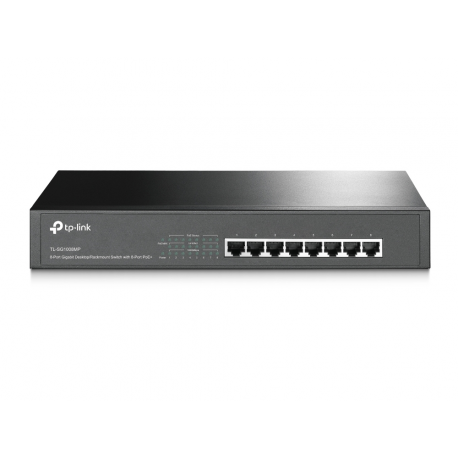 TP-Link TL-SG1008MP - Switch - unmanaged - 8 x 10 / 100 / 1000 (PoE+) - desktop, rack-mountable - PoE+ (126 W) - 4