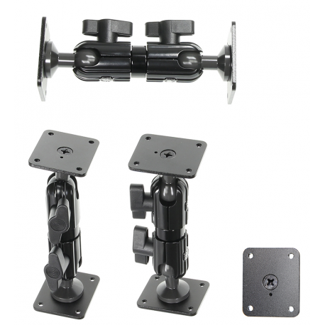 Brodit Standard Duty Pedestal Mount - Mounting component (pedestal mount) - aluminium - black - surface mountable - 0