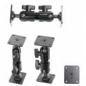 Brodit Standard Duty Pedestal Mount - Mounting component (pedestal mount) - aluminium - black - surface mountable