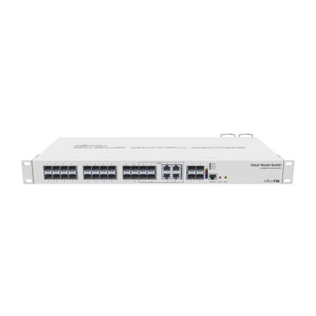 MikroTik Cloud Router Switch CRS328-4C-20S-4S+RM - Switch - L3 - Managed - 20 x SFP + 4 x SFP+ + 4 x combo SFP - rack-mountable - 2