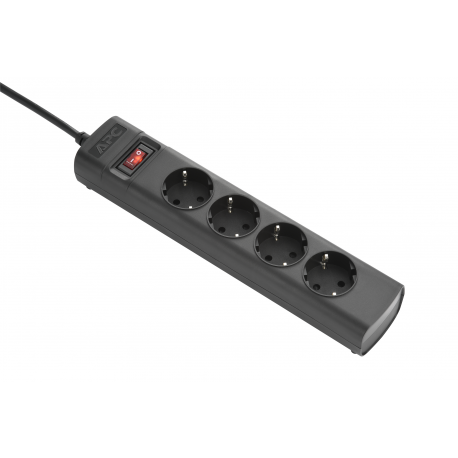 APC UPS Power Strip PZ42I-GR - Power strip (rack-mountable  /  external) - AC 230 V - 2500 Watt - input: IEC 60320 C14 - output connectors: 4 (CEE 7 / 3) - 1.5 m cord - for P / N: SMC1000IC, SMT750IC, SMT750RMI2UC - 2