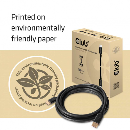 Club 3D - DisplayPort cable - DisplayPort (M) to DisplayPort (M) - DisplayPort 1.4 - 4 m - black - 5
