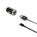 Celly CCUSBTYPEC - Car power adapter - 2.4 A (USB) - on cable: USB-C