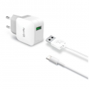 Celly TCUSBTYPEC - Power adapter - 2.4 A (USB) - on cable: USB-C
