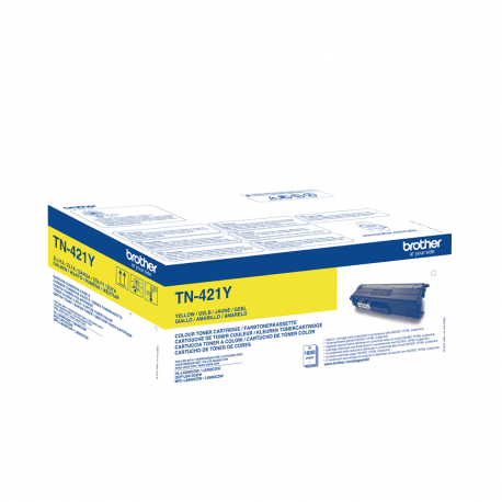 Brother TN421Y - Yellow - original - toner cartridge - for Brother DCP-L8410, HL-L8260, HL-L8360, MFC-L8690, MFC-L8900 - 1