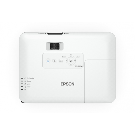Epson EB-1780W - LCD projector - portable - 3000 lumens (white) - 3000 lumens (colour) - WXGA (1280 x 800) - 16:10 - 720p - 802.11n wireless - black, white - 1