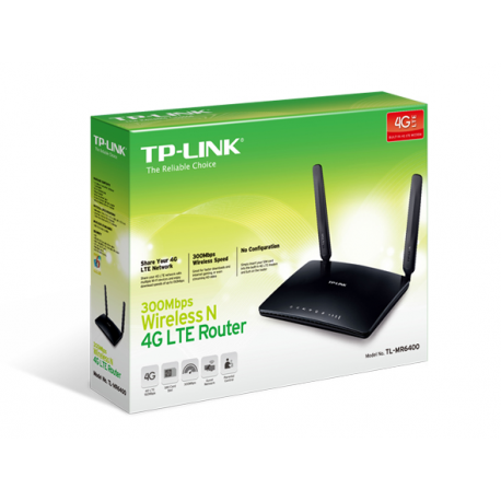 TP-LINK TL-MR6400 - Wireless router - WWAN - 4-port switch - 802.11b / g / n - 2.4 GHz - 3