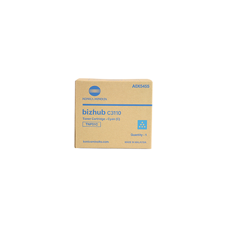 Konica Minolta TNP-51C - Cyan - original - toner cartridge - for bizhub C3110 - 0