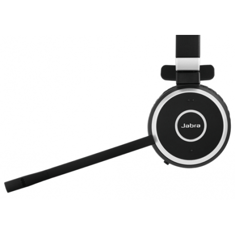 Jabra Evolve 65 MS mono - Headset - on-ear - convertible - Bluetooth - wireless - NFC - USB - Certified for Skype for Business - 2