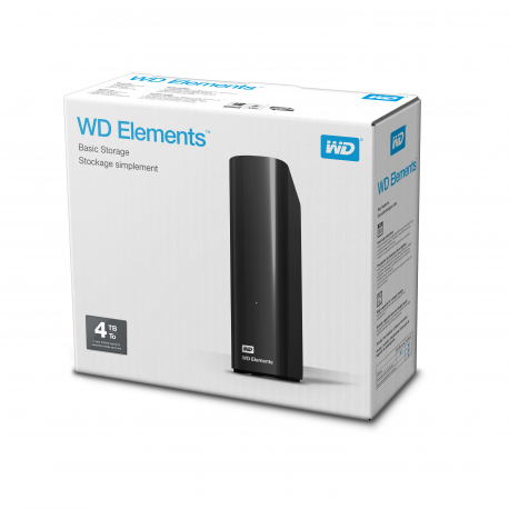 WD Elements Desktop WDBWLG0040HBK - Hard drive - 4 TB - external (desktop) - USB 3.0 - 7
