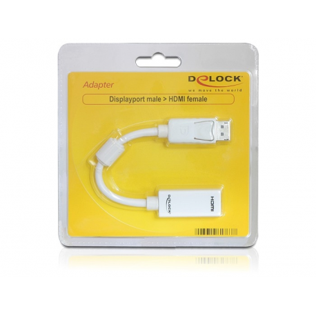 Delock - Adapter - DisplayPort male to HDMI female - 12.5 cm - 1
