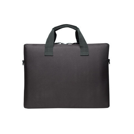 Manhattan London Laptop Bag 15.6", Top Loader, Black, LOW COST, Accessories Pocket, Shoulder Strap (removable), Cheaper alternative to Targus TAR300, Notebook Case, Three Year Warranty - Notebook carrying case - 15.6" - black - 3