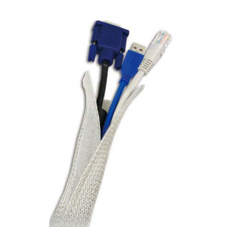 LogiLink Cable FlexWrap - Cable flexible conduit - grey - 1.8 m - 1